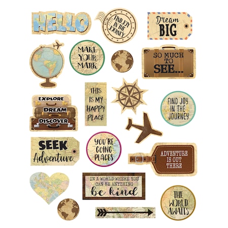 Teacher Created Resources Travel the Map Stickers, PK1440 TCR8573